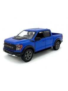 KiNSMART automobilis, 2022 Ford F-150 Raptor, mėlynas